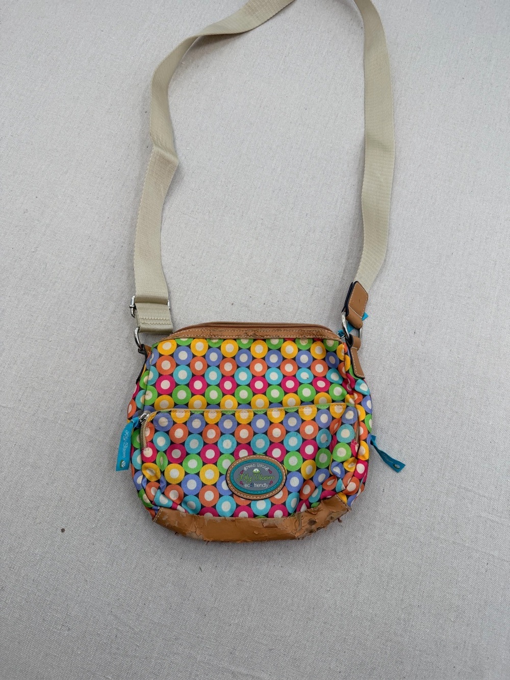 Bright Multi-Color Dot Crossbody Bag by Lily Bloom